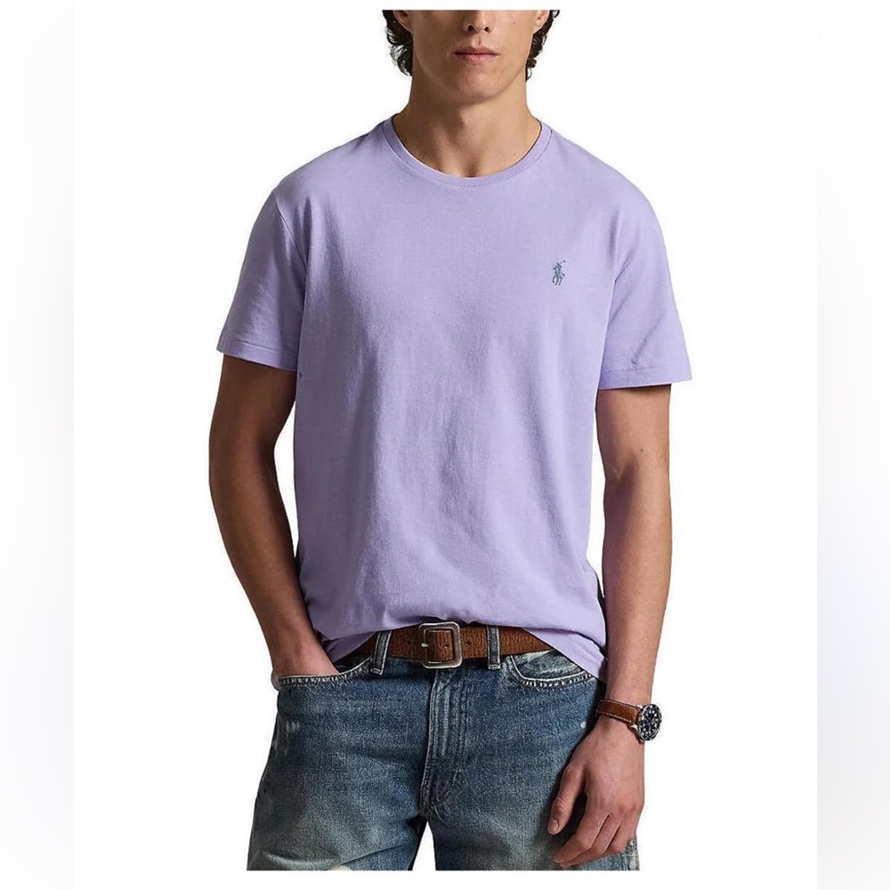 New Ralph Lauren classic casual pony Purple Men's T-Shirt s L